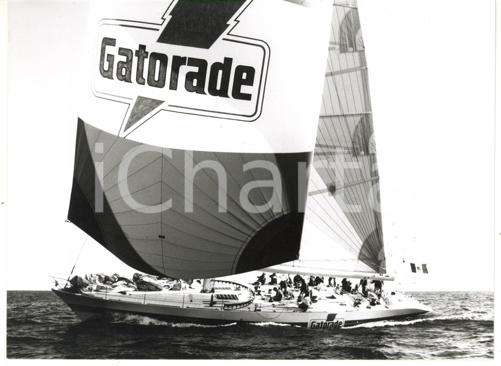 1990 ca GATORADE Giro del mondo in barca a vela *Fotografia VINTAGE 24x18