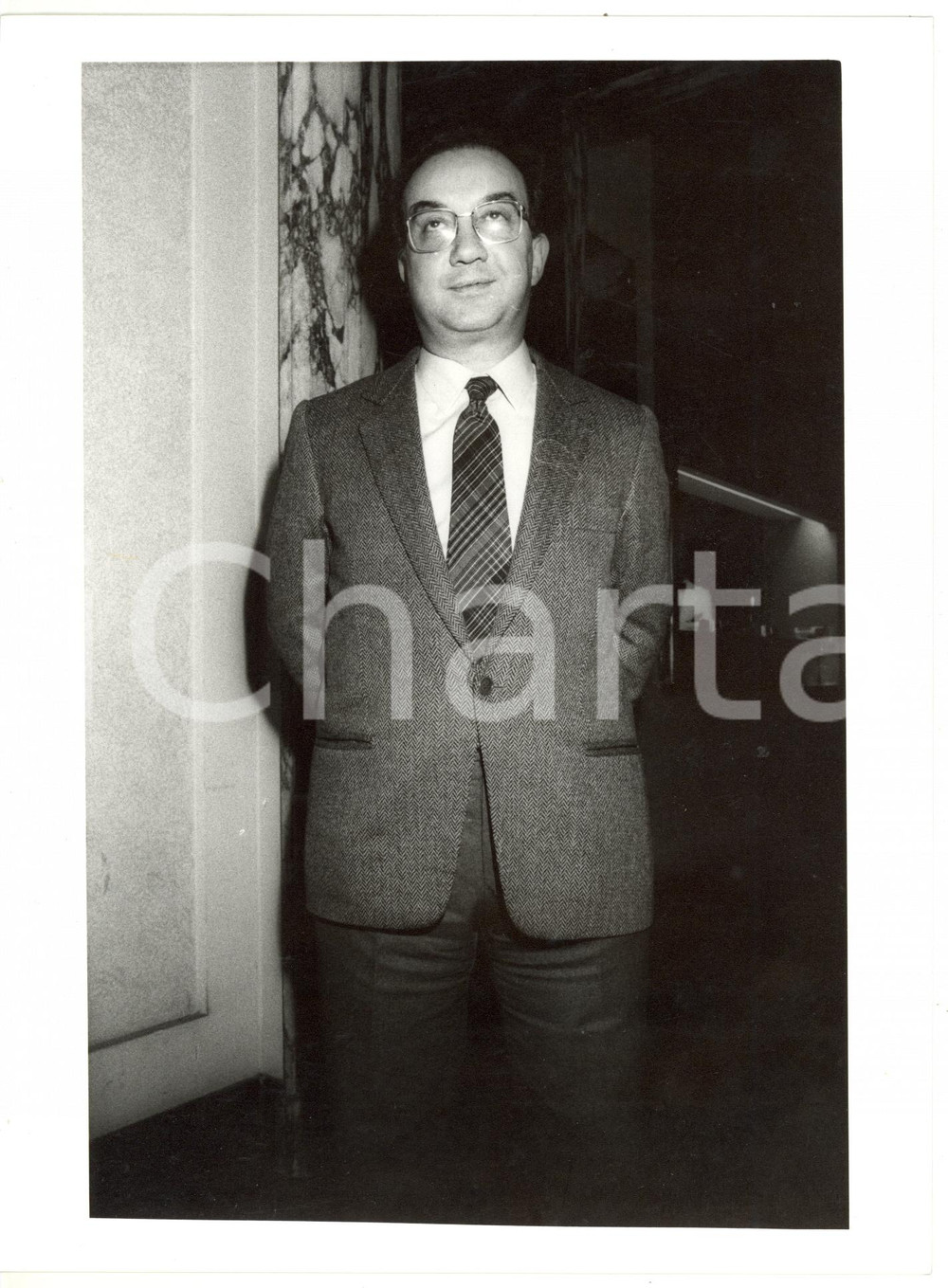 1990 ca MILANO Ritratto del ministro Carlo TOGNOLI *Fotografia 18x24