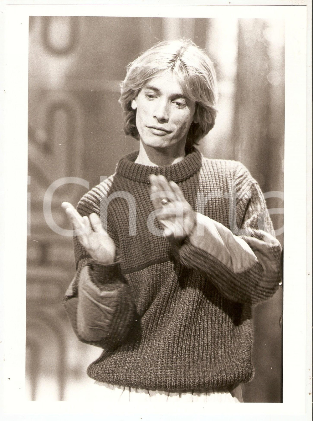 1985 ca MUSICA Nino D'ANGELO Ritratto del cantante *Foto 17x24 cm