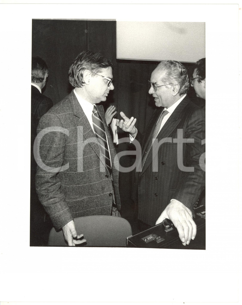 1990 ca POLITICA Piero BARUCCI con Emilio COLOMBO *Foto 20x25 cm