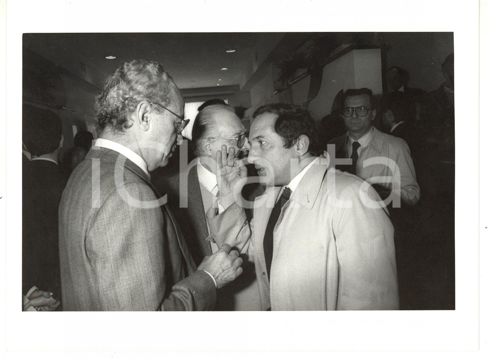 1990 ca ROMA - DC Alessandro FONTANA con Virginio ROGNONI - Fotografia 24x18