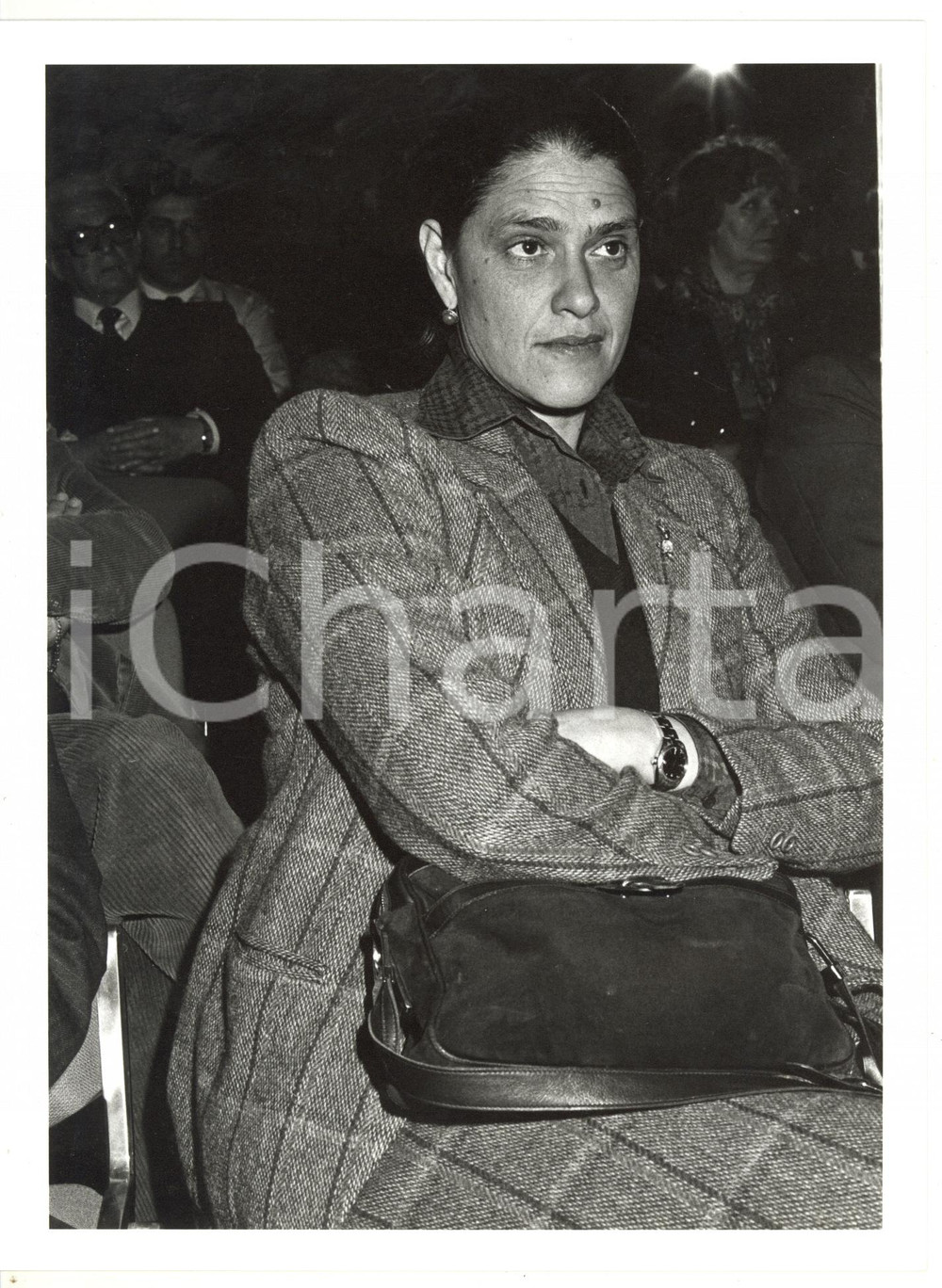 1990 ca MILANO Ritratto della giornalista Ludina BARZINI *Fotografia 18x24