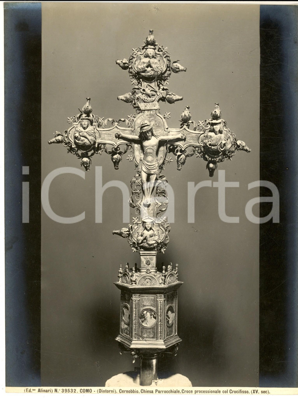 1935 ca CERNOBBIO - Chiesa parrocchiale - Croce processionale *Foto ALINARI