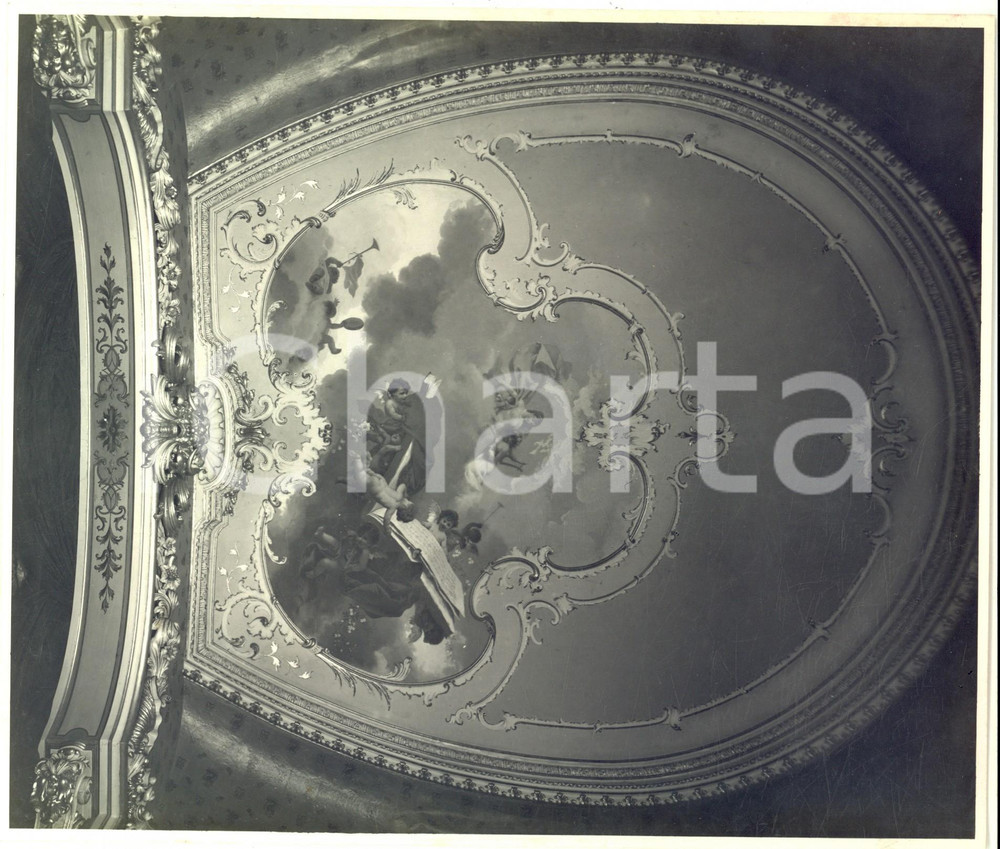 1935 ca COMO Villa OLMO - ODESCALCHI Un soffitto affrescato - Foto 24x20