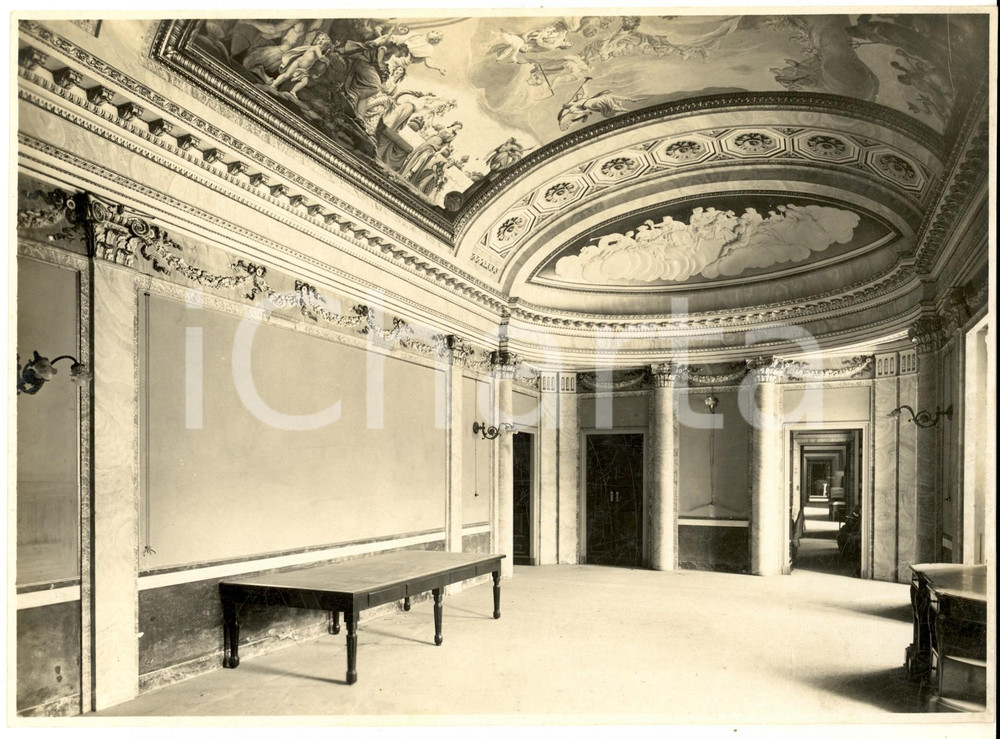 1935 ca COMO Villa OLMO - ODESCALCHI Veduta di una sala *Foto MANDELLI 24x18 cm