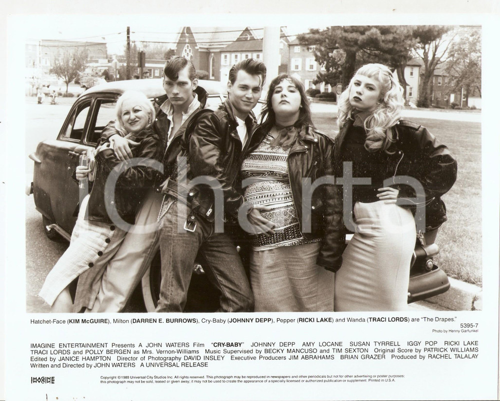1990 CRY-BABY Johnny DEPP Kim McGUIRE Darren E. BURROWS Traci LORDS *Photo 25x20
