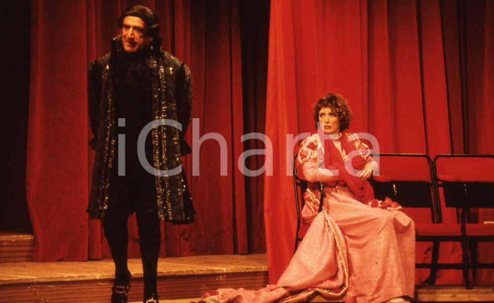 35mm vintage slide* 1988 Milano LA TOSCA Arnoldo Foà Marina Malfatti