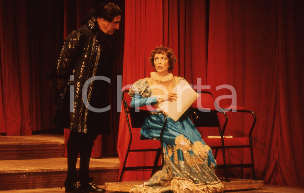 Fotografia d epoca originale 35mm vintage slide 1988 Milano LA TOSCA Arnoldo FoÃ  Marina Malfatti 4 1