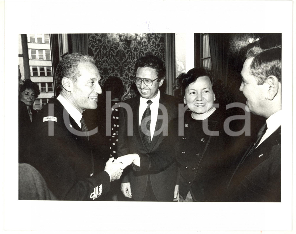 1985 ca MILANO Piero GIANNATTASIO con Roberto MAZZOTTA e moglie *Foto