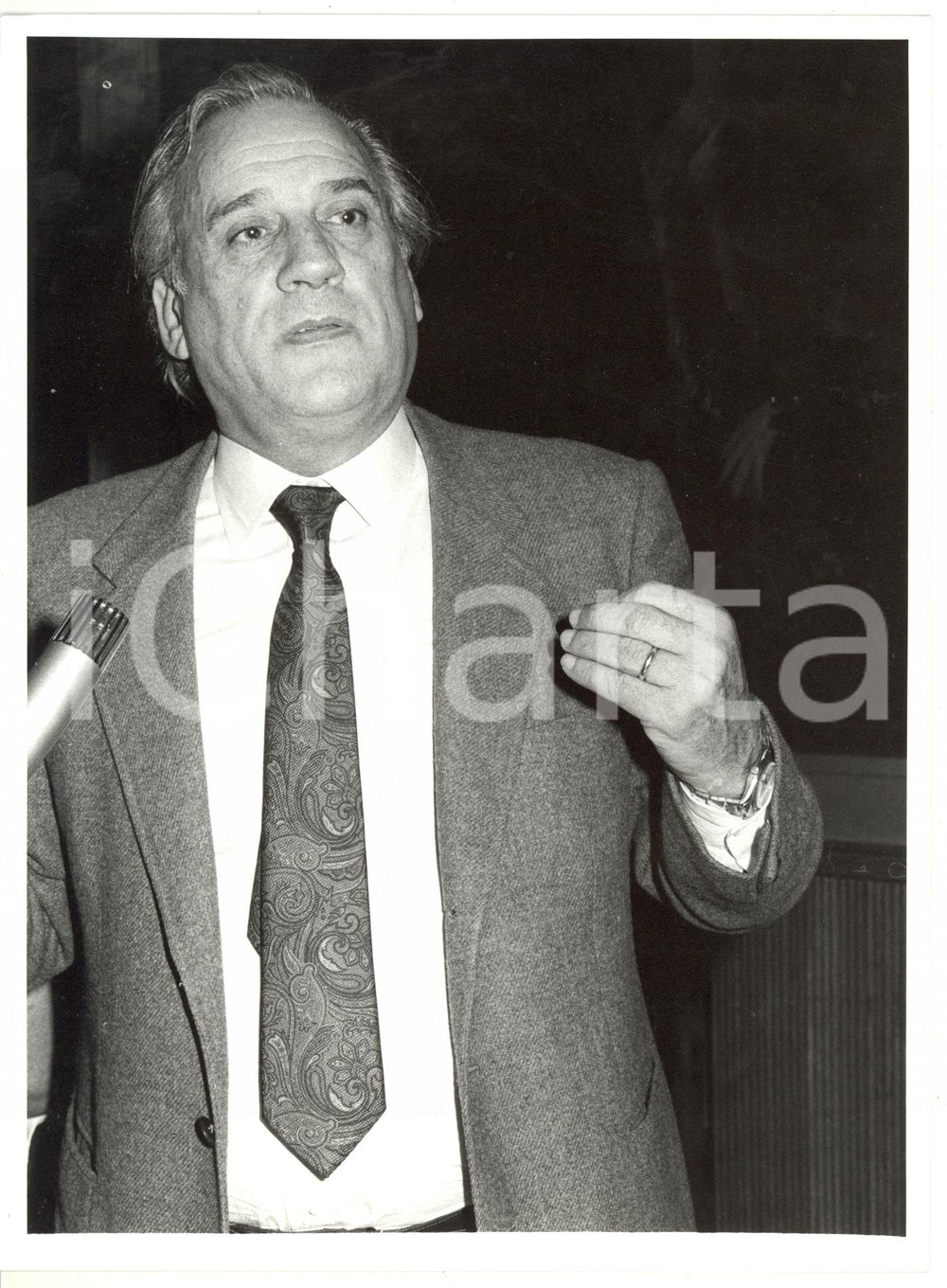 1985 ca ROMA Discorso di Alfredo BIONDI *Fotografia 18x24 cm