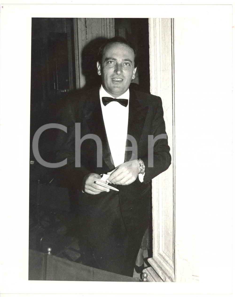 1990 ca CONFINDUSTRIA Ritratto imprenditore Luigi ABETE - Foto 20x25