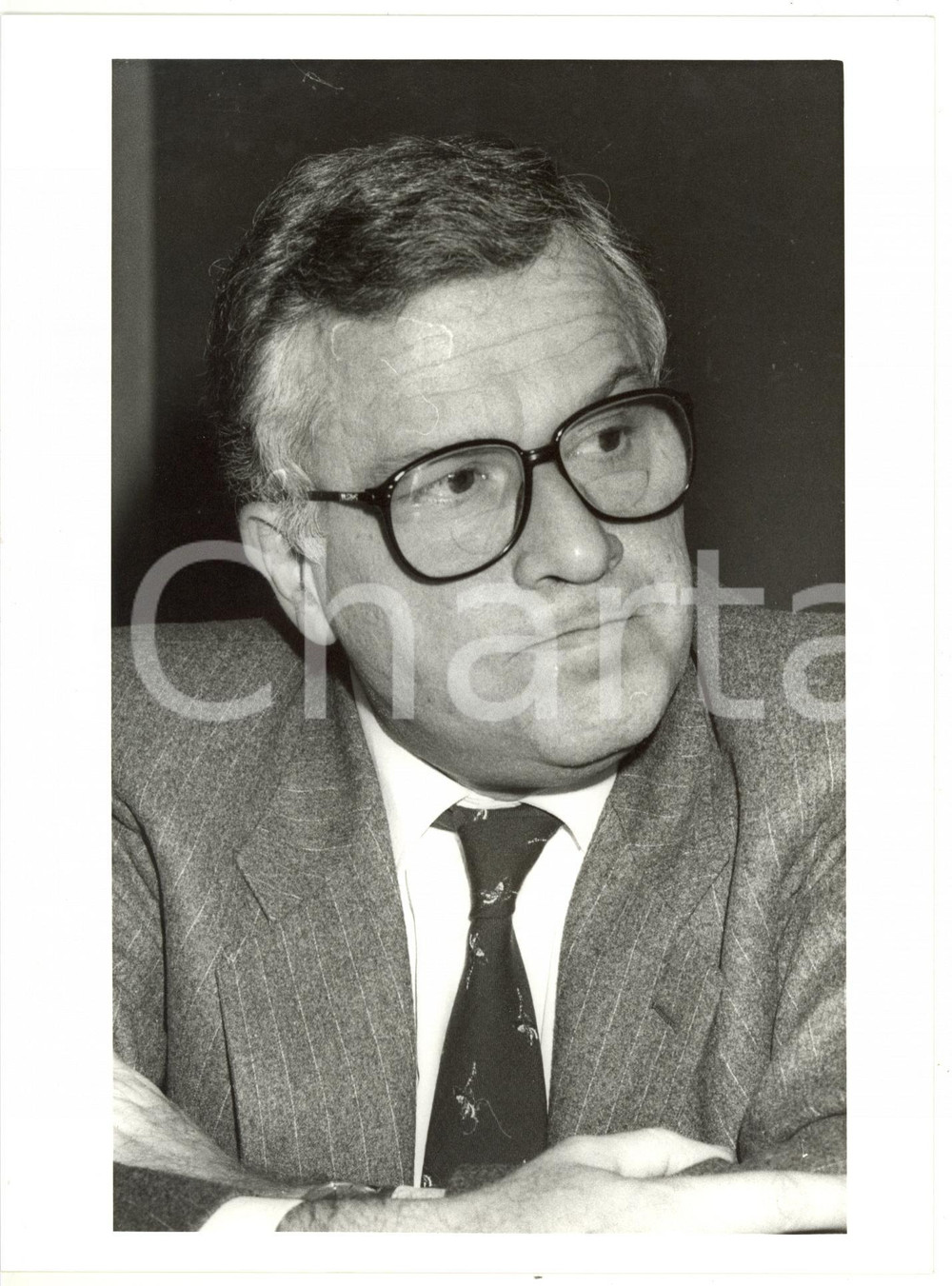 1990 ca ROMA Ritratto di Carlo FERRONI direttore generale ANCE *Foto 18x24