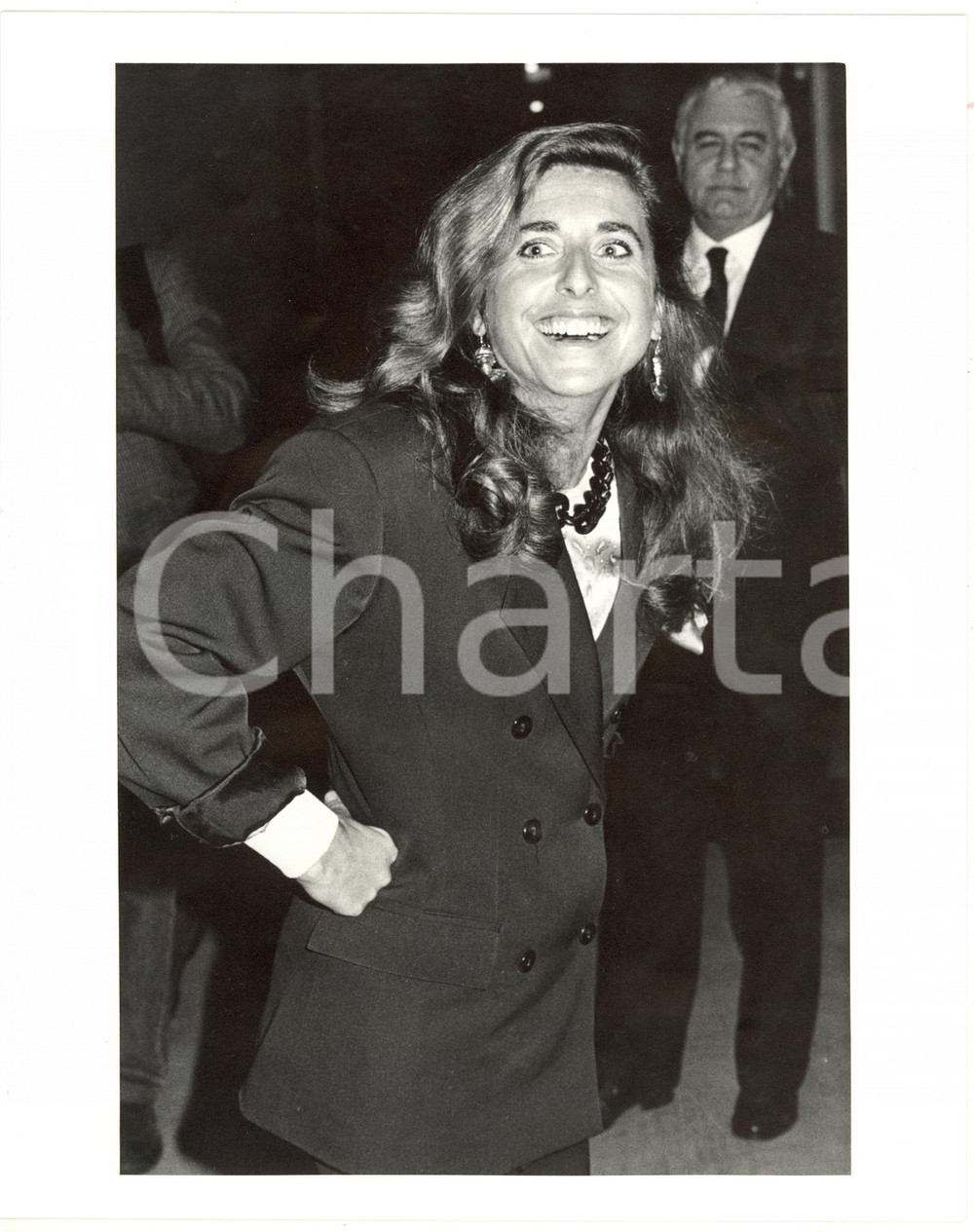 Fotografia d epoca originale 1985 ca ROMA Ritratto di Matilde BERNABEI Fotografia 20x25 1