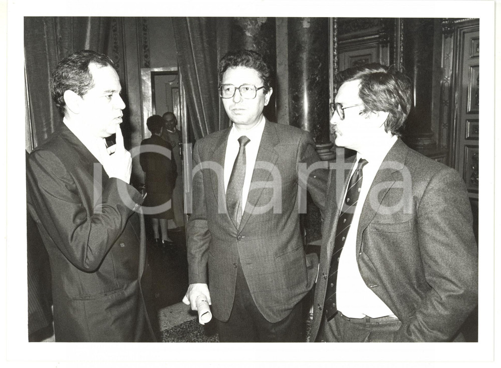 1985 ca MILANO Diego MASI - Roberto MAZZOTTA - Giuseppe ZOLA *Foto 24x18