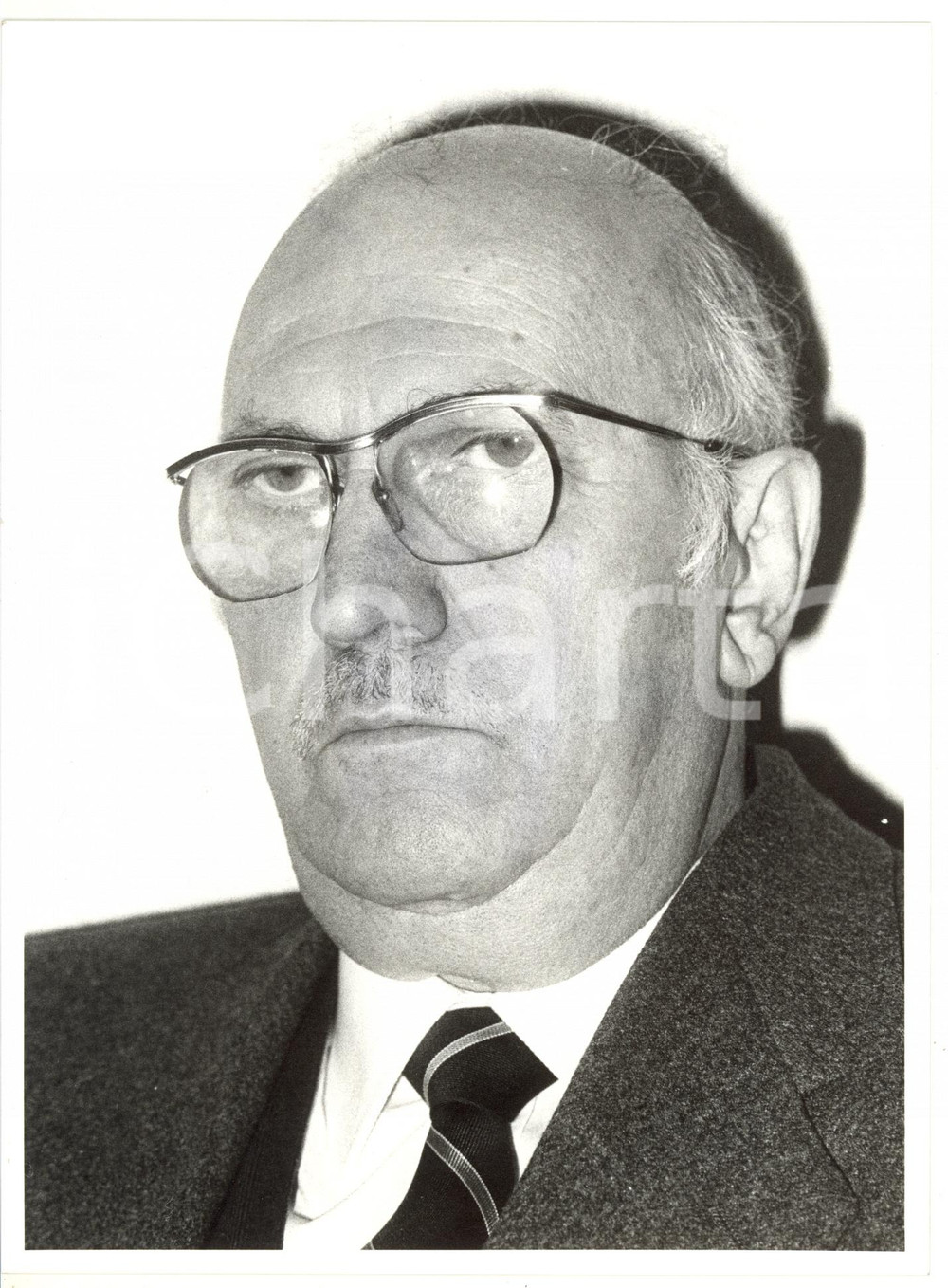 1985 ca MILANO Ritratto di Antonio CONFALONIERI presidente CARIPLO *Foto 18x24