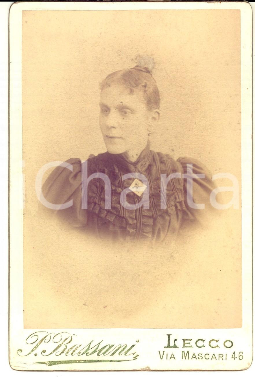 1899 LECCO Ritratto di Giuseppina BUSSOLI PAROLARI - Foto Pompeo BASSANI