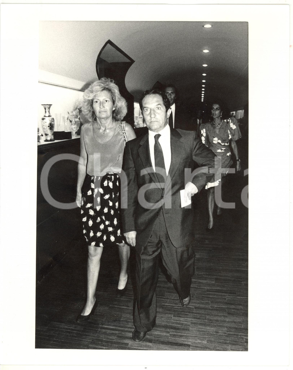 1990 ca ROMA Arrivo di Alessandro FONTANA per cerimonia ufficiale *Foto 20x25