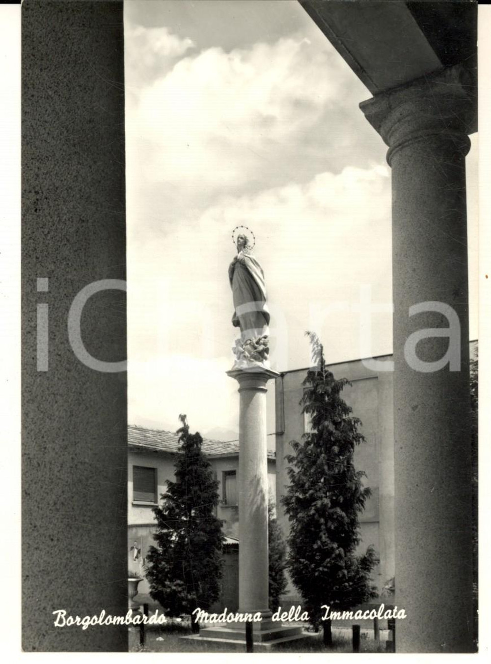 1960 ca BORGOLOMBARDO - Madonna della Immacolata - Cartolina postale FG NV