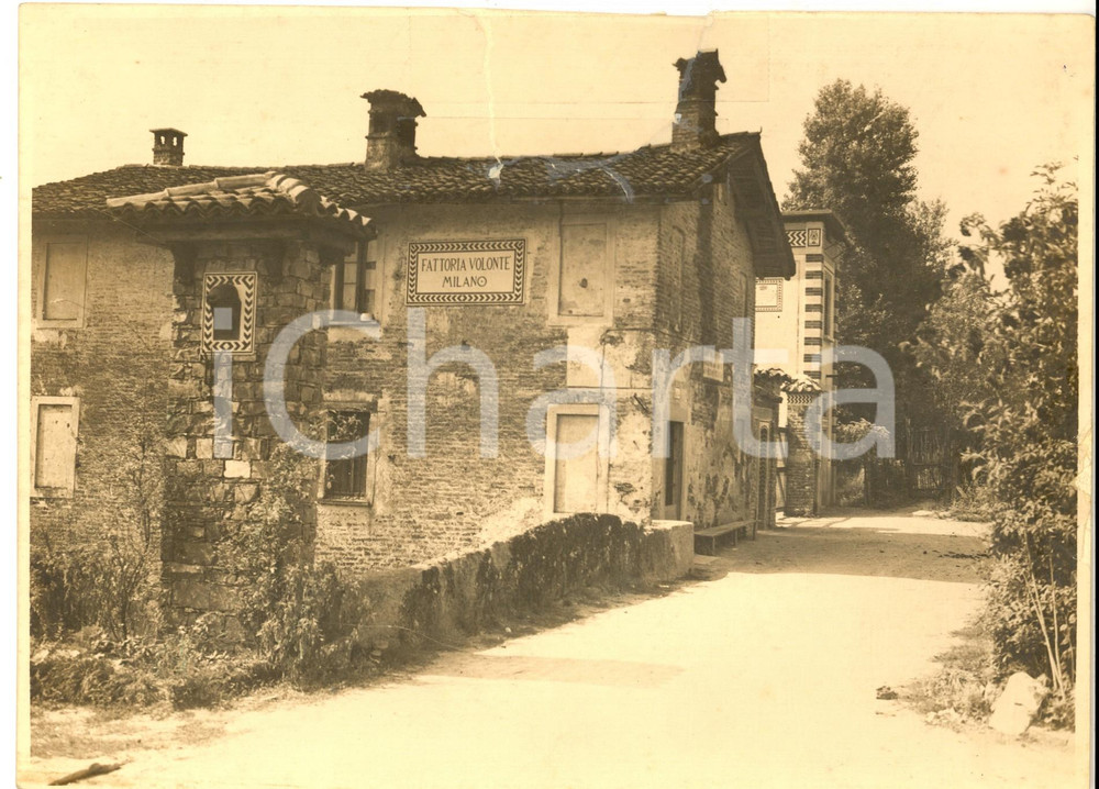 1930 ca BORGOLOMBARDO Scorcio con la nuova fattoria VOLONTE' - Foto DANNEGGIATA