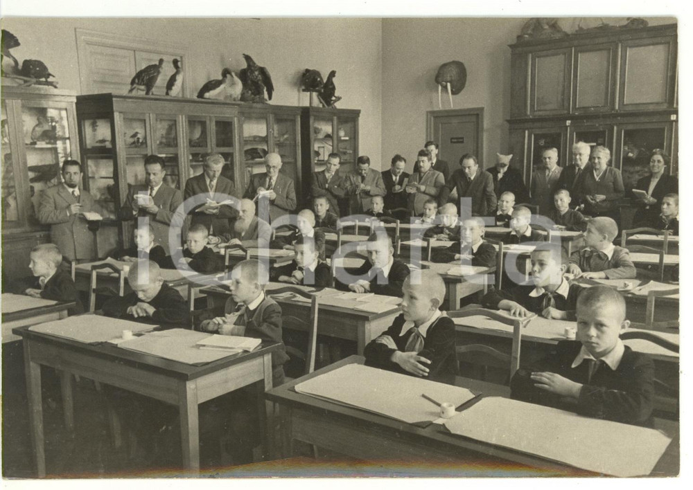 1955 ca LENINGRADO (URSS) Istituto Smol'nyj - Lezione di Storia Naturale *Foto