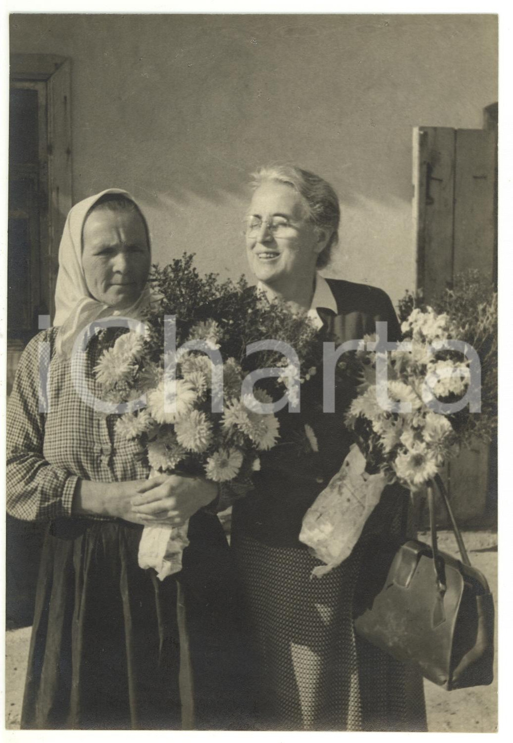 1955 ca KIEV (URSS) Una stachanovista allevatrice di maiali *Foto 12x18 cm
