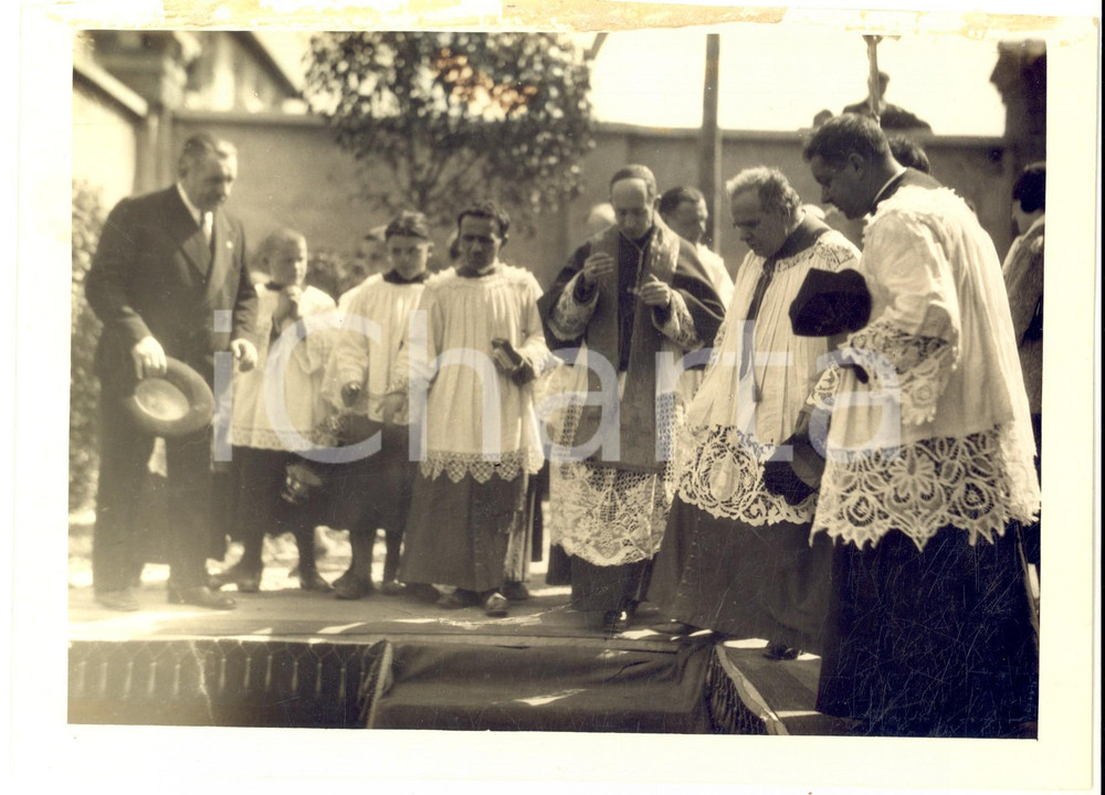 1930 ca MONZA Villaggio CEDERNA - Benedizione del card. SCHUSTER *Foto 22x16
