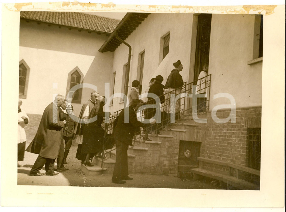 1930 ca MONZA Villaggio CEDERNA - Visita del card. SCHUSTER *Foto 22x16 cm