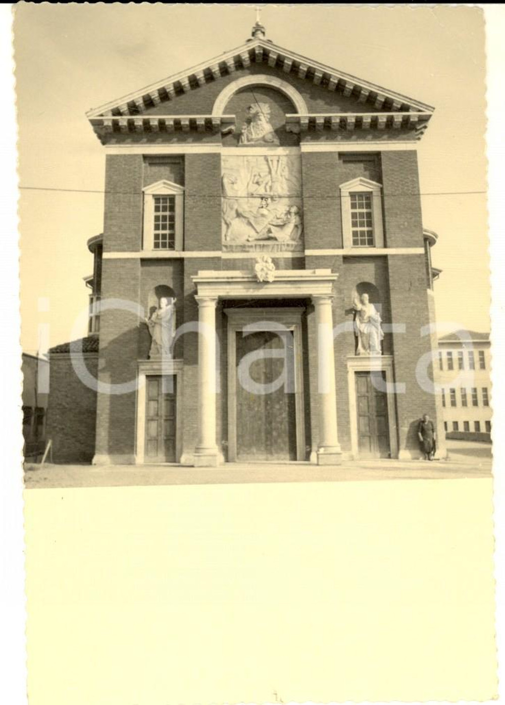 1953 BORGOLOMBARDO Nuova chiesa Santi Pietro e Paolo *Foto 9x13 cm