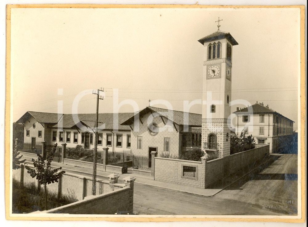 1930 ca MONZA Villaggio CEDERNA - Veduta con la chiesa di San Francesco *Foto