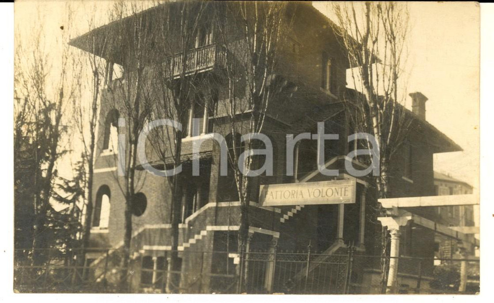 1930 ca MILANO SPARITA Viale Romagna - Esterno FATTORIA VOLONTE' *Foto cartolina