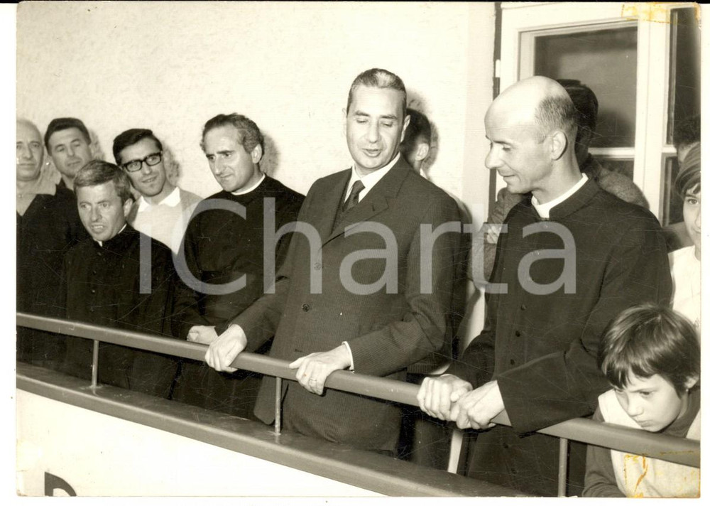 1960 ca DEMOCRAZIA CRISTIANA Aldo MORO in visita a struttura religiosa *Foto (8)
