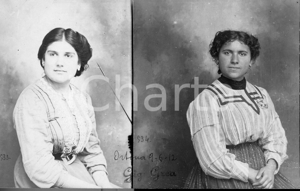 1912 ORTONA Fotoritratto di cittadina residente *autentico