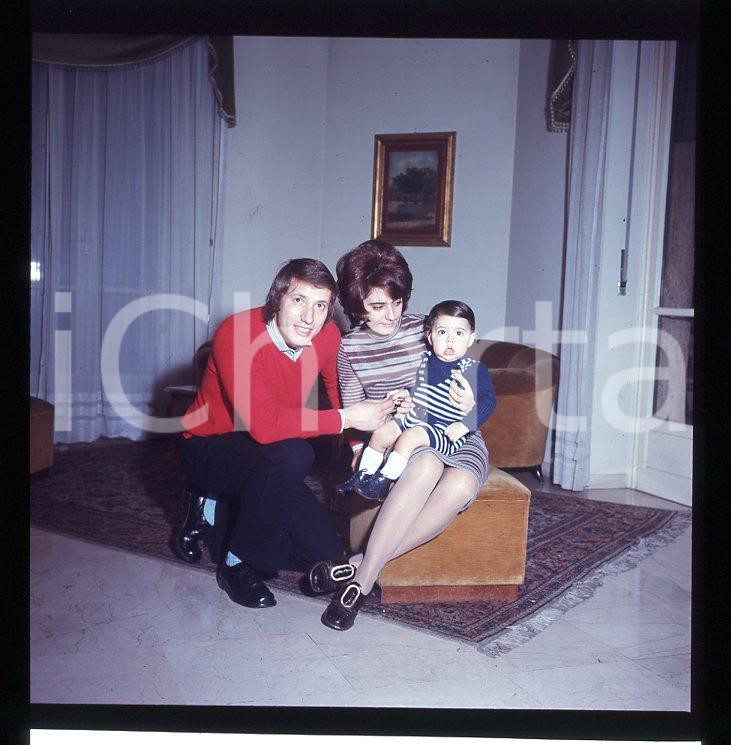 Fotografia d epoca originale 1970ca PIETRO GEDEONE CARMIGNANI Juventus DIAPOSITIVA ORIGINALE cm 6x6 1