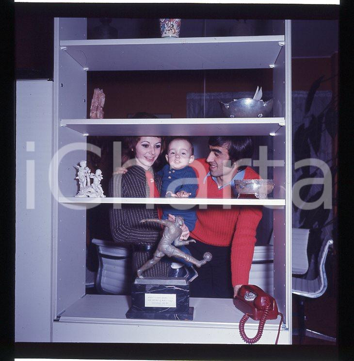 Fotografia d epoca originale 1970ca  PIETRO ANASTASI Juventus DIAPOSITIVA ORIGINALE cm 6x6 1