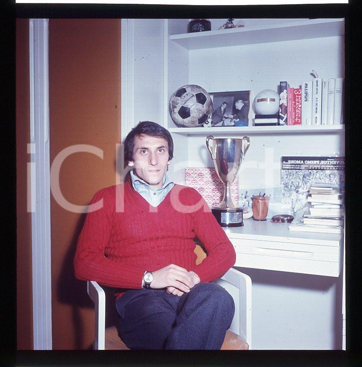 Fotografia d epoca originale 6X6cm NEGATIVO ORIGINALE  1970ca GIUSEPPE FURINO Juventus vintage 1