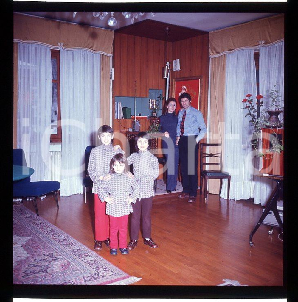 6X6cm NEGATIVO ORIGINALE * 1970ca FRANCO SALVADORE Juventus *vintage**