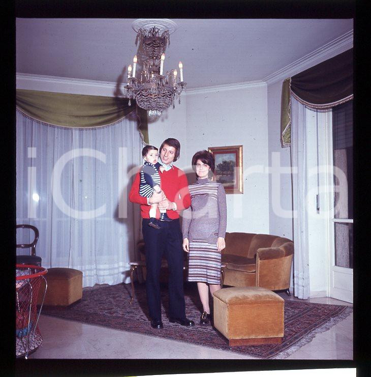 Fotografia d epoca originale 1970ca PIETRO GEDEONE CARMIGNANI Juventus DIAPOSITIVA ORIGINALE cm 6x6 1