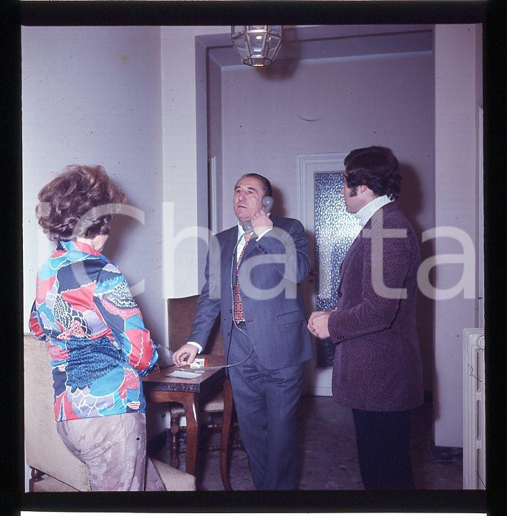 Fotografia d epoca originale 970caČestmír Vycpálek in casa Juventus DIAPOSITIVA ORIGINALE cm 6x6 1