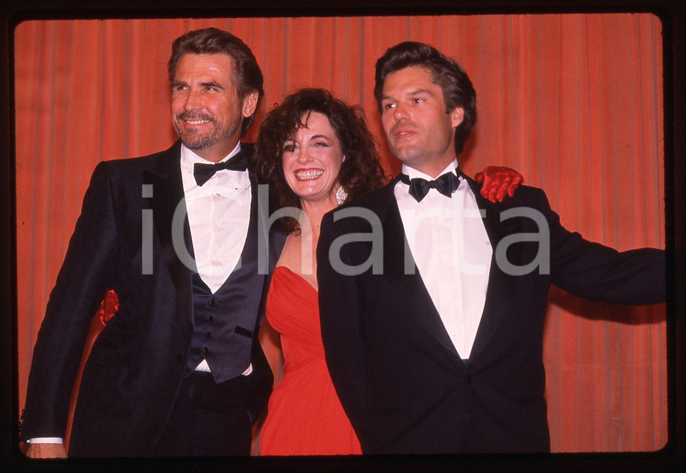 35mm vintage slide* 1989 Golden Globe JAMES BROLIN LINDA GRAY HARRY HAMILTON