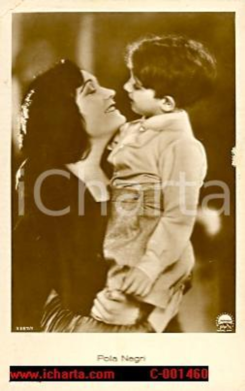 Cartolina originale da collezione 1930 POLA NEGRI attrice cartolina FP VG 1