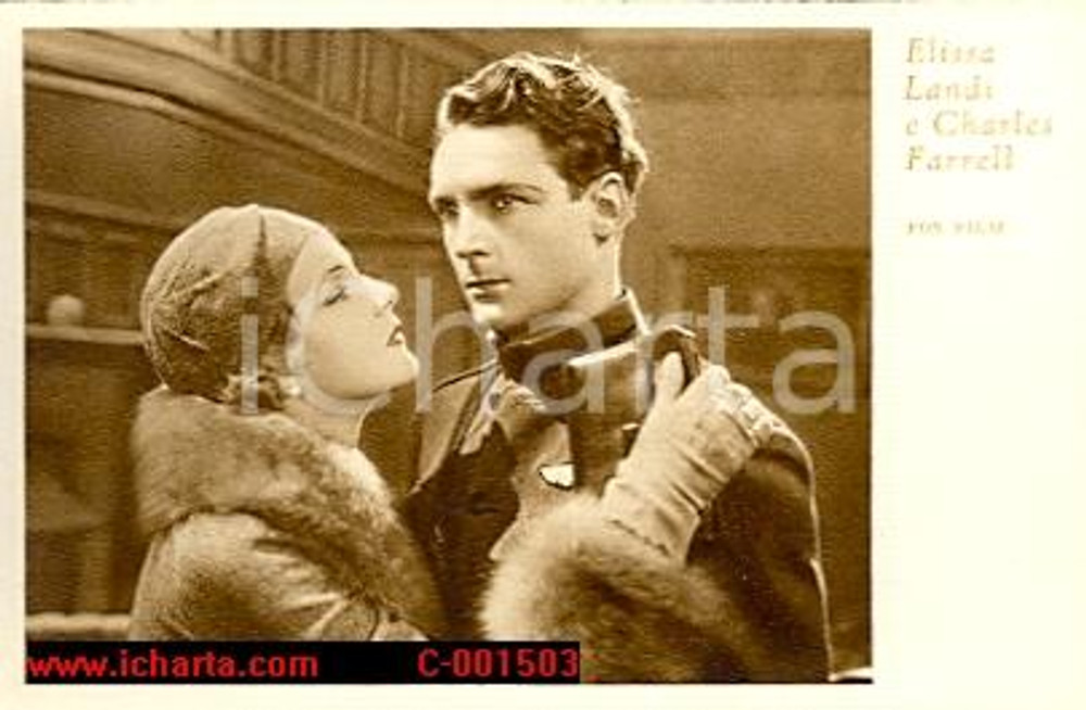 Cartolina originale da collezione 1941 Elissa LANDI Charles FARRELL Anima e corpo - Cartolina FP NV 1