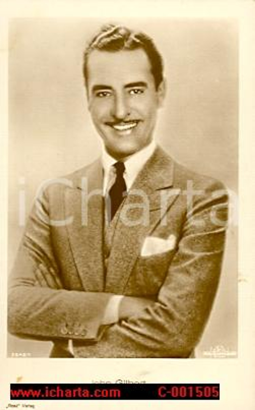 Cartolina originale da collezione 1930 circa JOHN GILBERT - Cartolina METRO GOLDWYN MAYER FP NV 1
