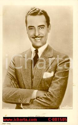 Cartolina originale da collezione 1930 circa JOHN GILBERT  Cartolina METRO GOLDWYN MAYER FP NV 1