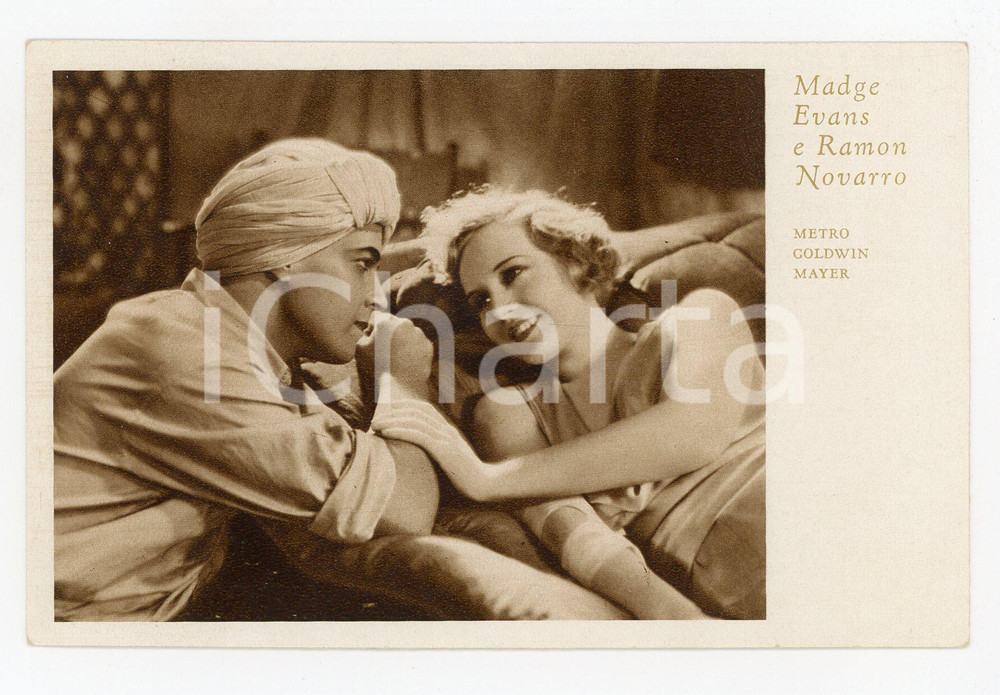 Cartolina originale da collezione 1940 MADGE EVANS e RAMON NOVARRO  Cartolina METRO GOLDWYN MAYER FP NV 1