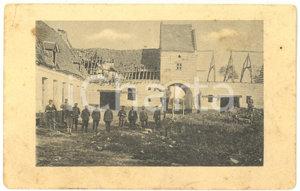 Cartolina originale da collezione 1915 WW1 BAYER Feldpost 5 Gruss von der Westfront FP VG 1