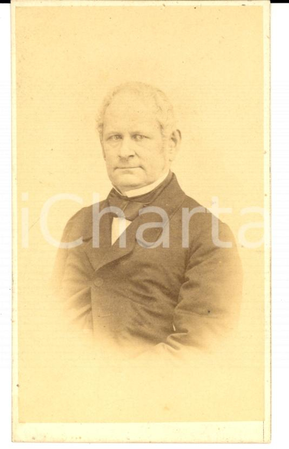 Fotografia d'epoca originale 1860 ca TORINO Ritratto Britannio ASINARI DI SAN MARZAINO *Foto DI CHANAZ 1