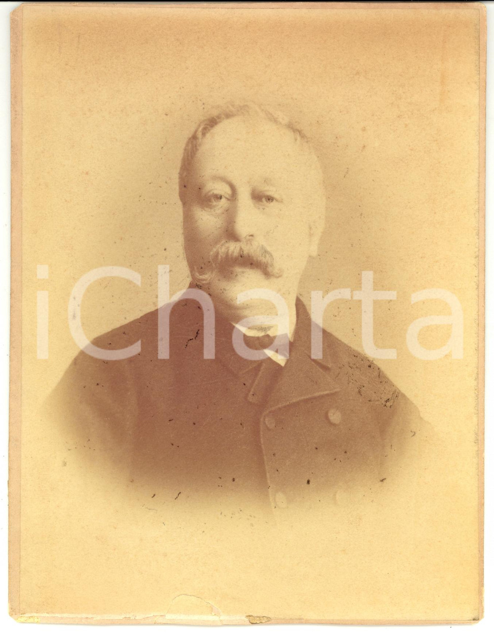 Fotografia d epoca originale 1880 TORINO Ritratto del conte Luigi GRISI RODOLI Fotografia 1