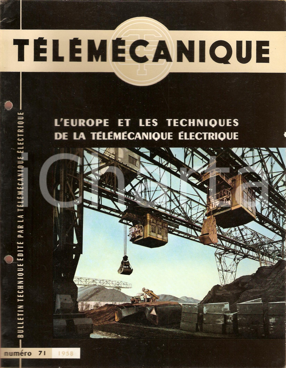 Giornale, rivista storica 1958 TELEMECANIQUE 71 Techniques de télémecanique Electrique Revue illustrée 1