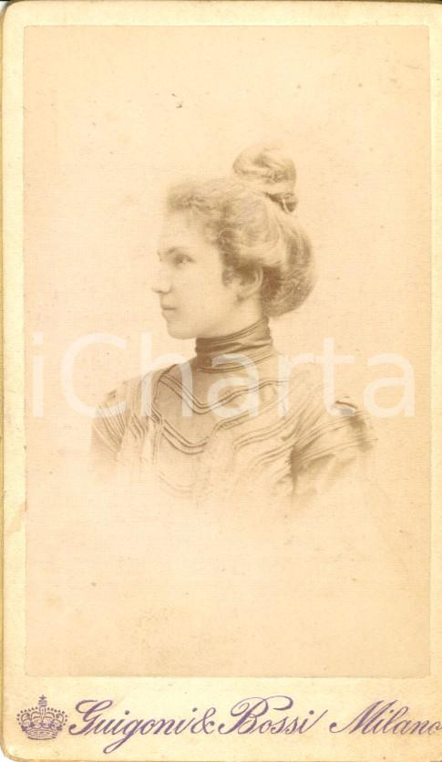 Fotografia d epoca originale 1900 ca MILANO Ritratto di Ada BARDOTTI MACCOPPI Foto GUIGONI e BOSSI 1