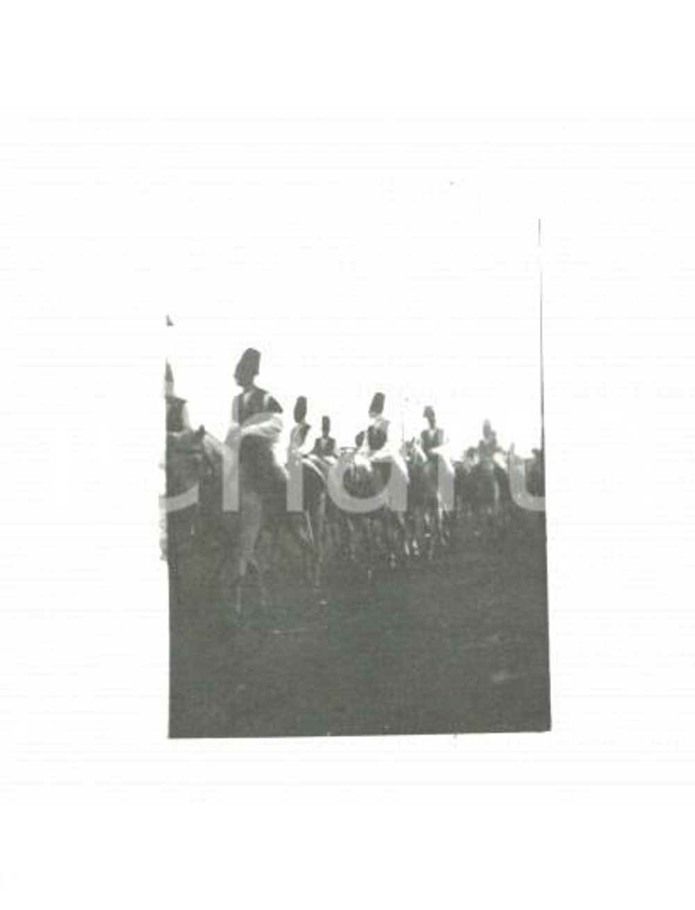 Fotografia d'epoca originale 1937 ROMA Militari africani delle TRUPPE COLONIALI in sfilata Foto 6,5 x 5 cm 1
